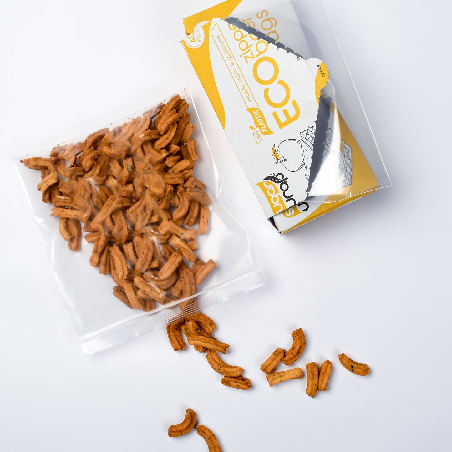 SugarWrap Eco Zipper Bags - Sandwich Size - 12 Boxes