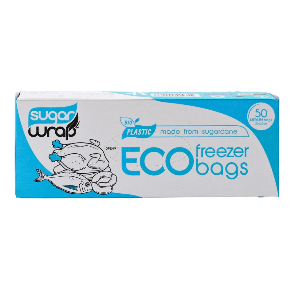 SugarWrap Eco Freezer Bags Med 50 PK
