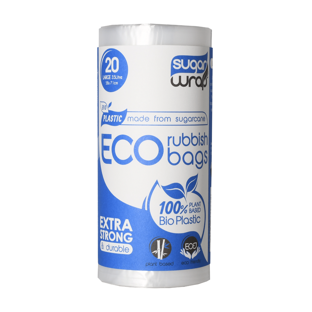 Eco Rubbish Bags - Large - 9 Rolls